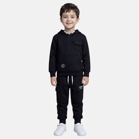Sweat à capuche avec poche et pantalon de jogging  - vertbaudet enfant
