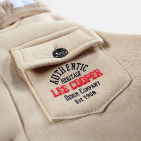 Veste sweat à capuche boutonnée garçon Ecru+Kaki+Marine 5 - vertbaudet enfant 