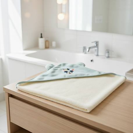 Cape de bain mickey coton et polyester  - vertbaudet enfant