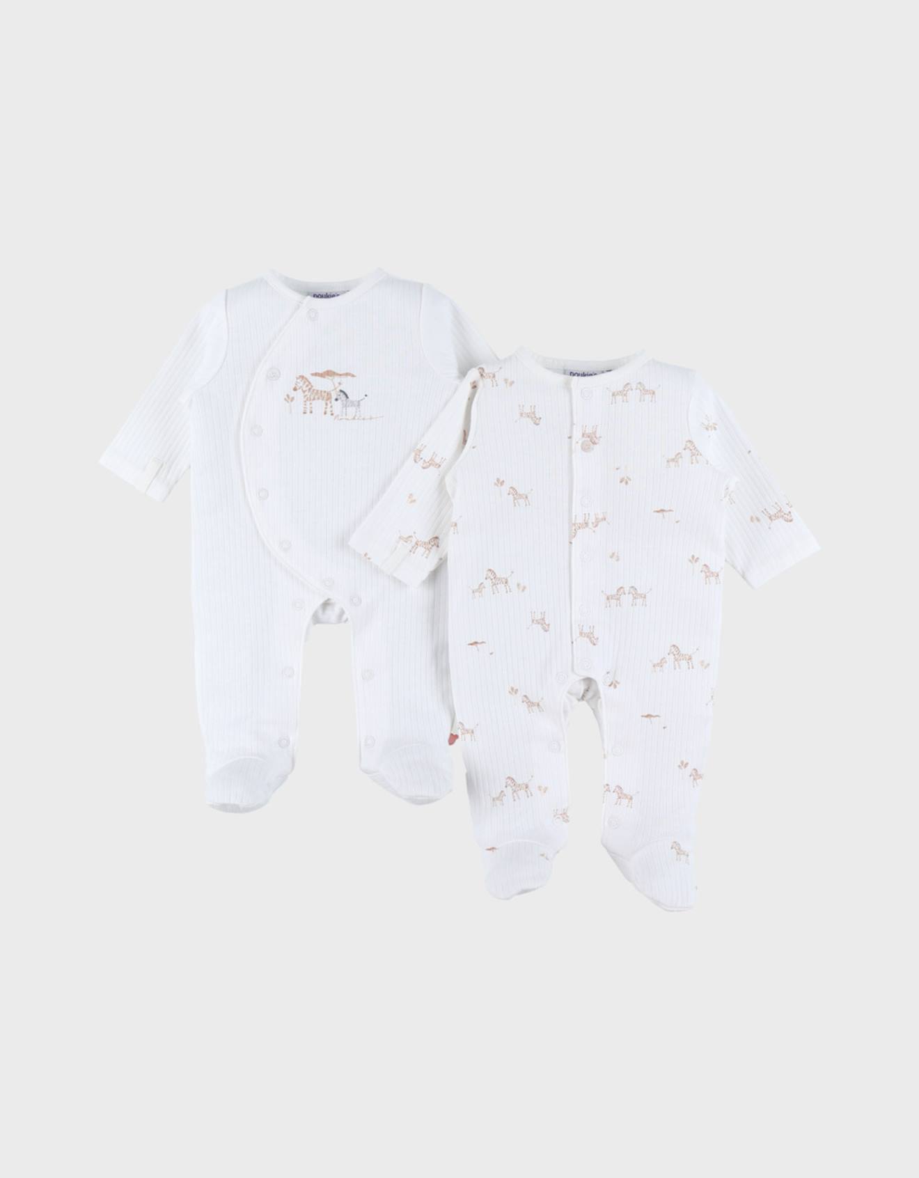 Lot De 2 Pyjamas Bb Jersey Beige 40 €