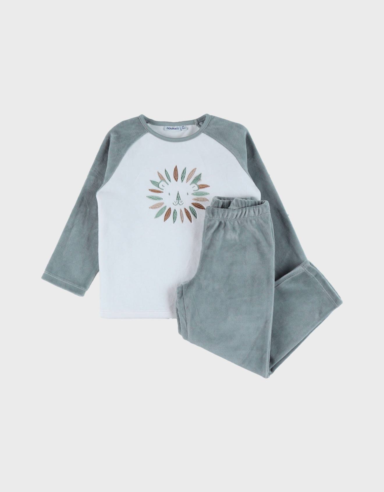 Pyjama Bébé Velours Imprimé Beige