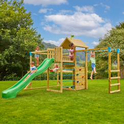 Jouet-Jeux de plein air-Jeux de plage-Aire de jeux xxl double plateforme tilleul bois fsc®