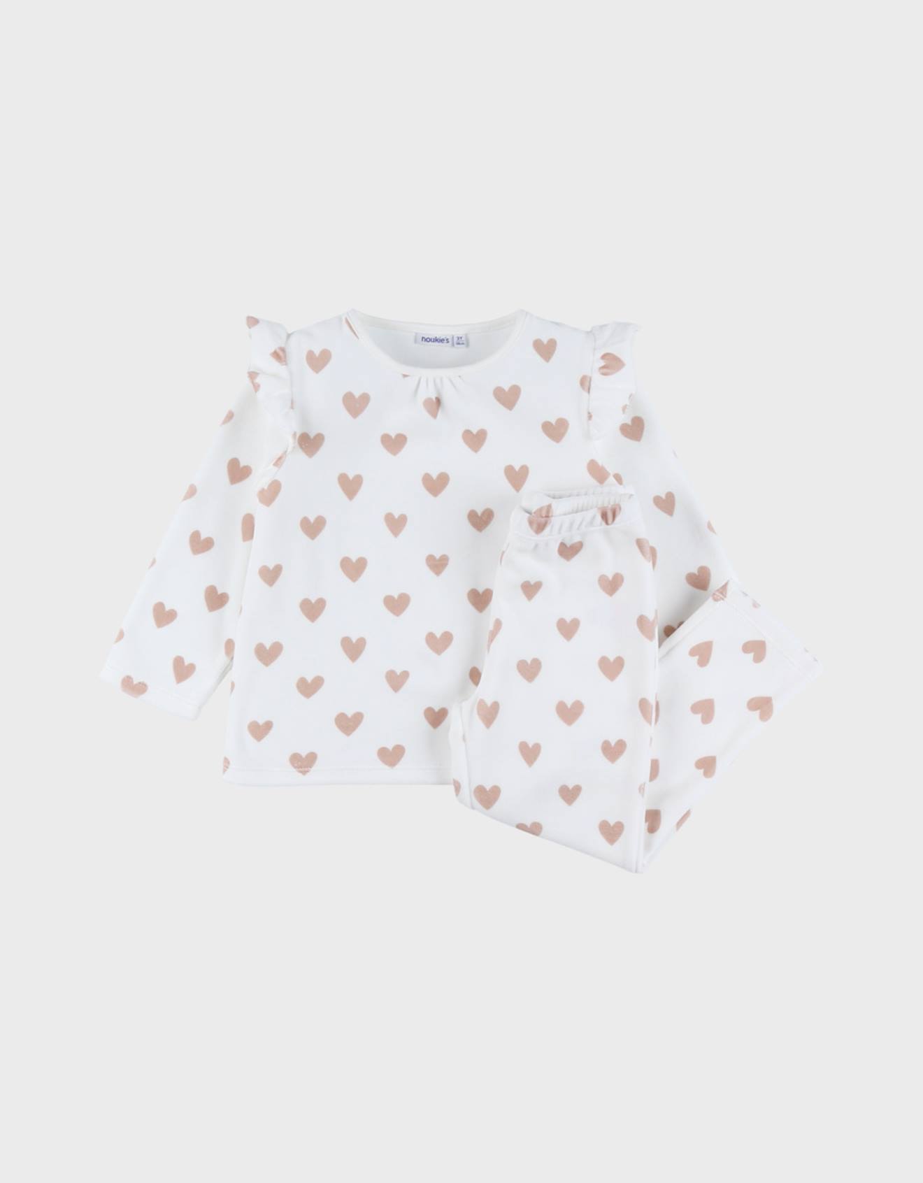 Pyjama Velours Imprimé Rose