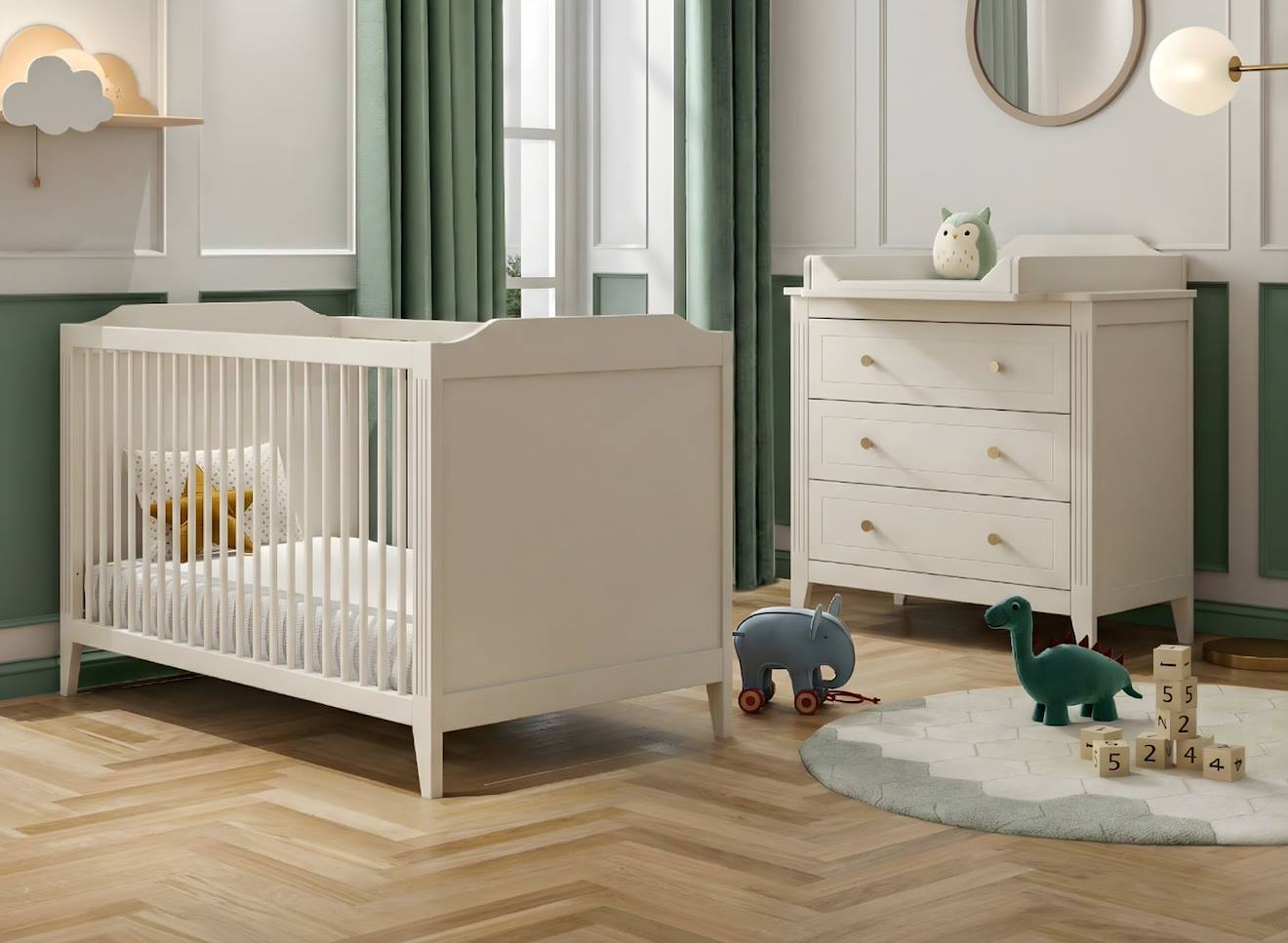 Chambre Bébé Duo Héritage Crème