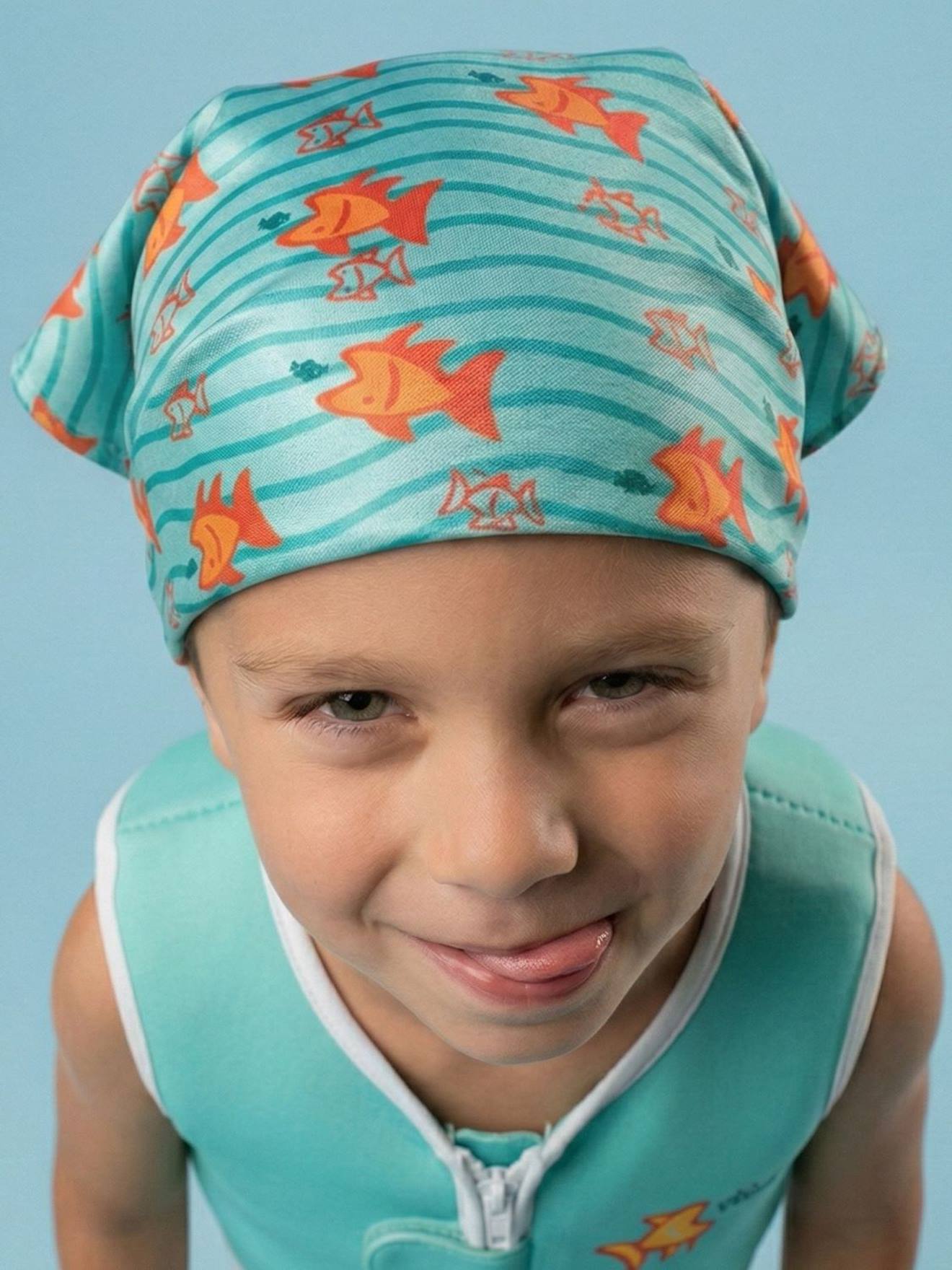 Bandana De Plage Anti-uv Turquoise
