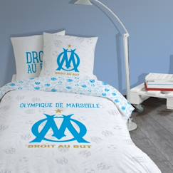 Linge de maison et décoration-Linge de lit enfant-Parure de lit imprimée 100% coton, om univers