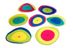 Jouet-Jeu de course aux couleurs - tapis et bâtons colorés - jeu plein air actif enfants