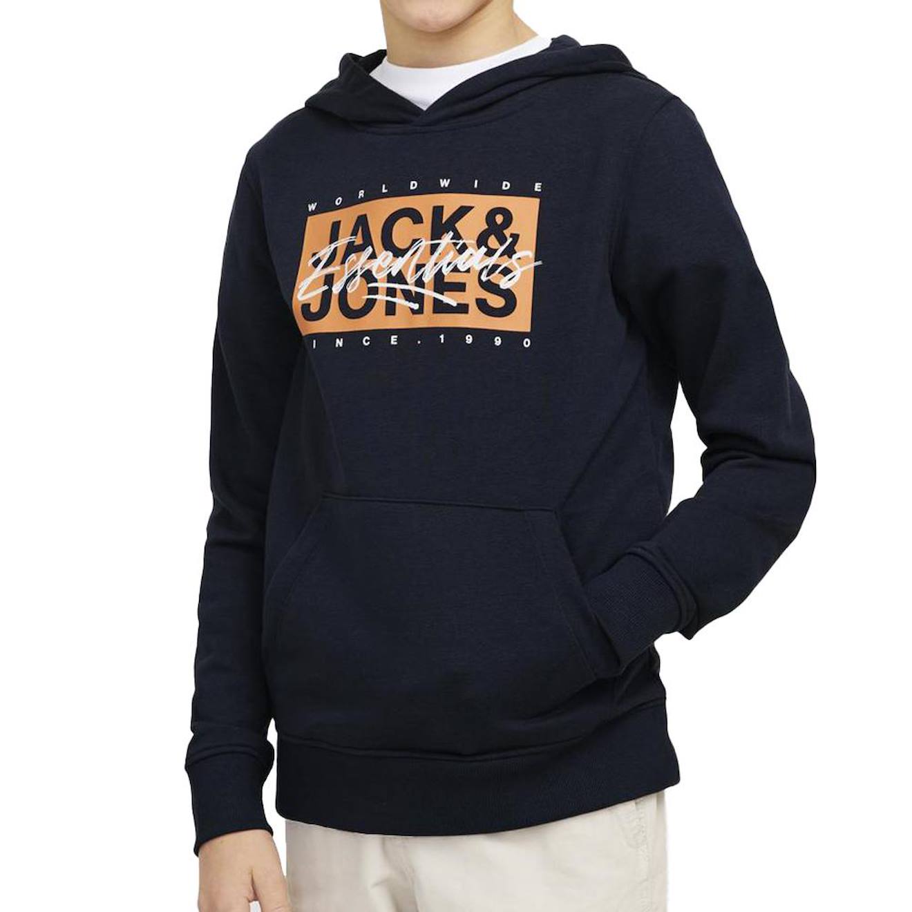 Sweat Garçon À Capuche Colton Marine