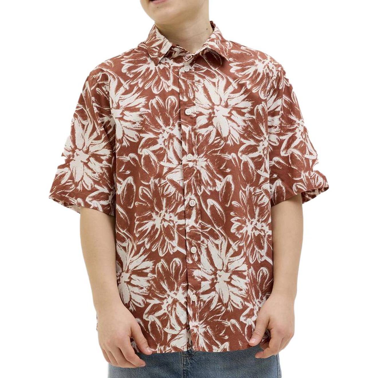 Chemise Manches Courtes Joshua Terracotta Chemise Manches Courtes Joshua Terracotta