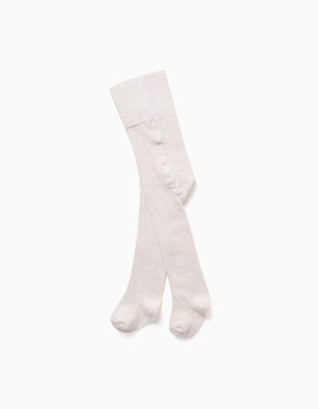 Bébé-Chaussettes, Collants-Collant taille haute en coton
