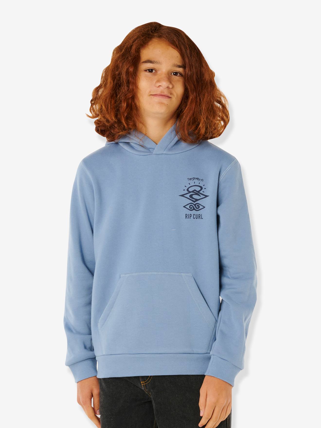 Sweat à capuche garçon bleu grisé Sweat à capuche garçon bleu grisé