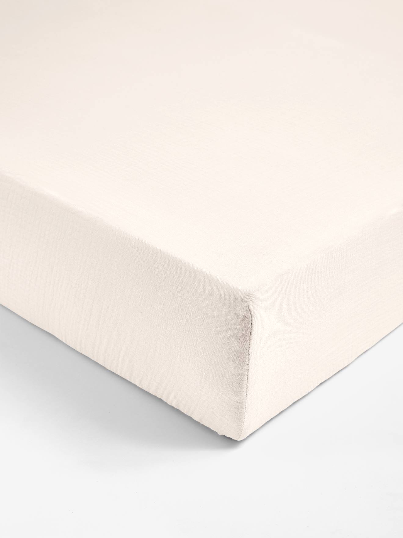 Drap housse enfant gaze coton écru
