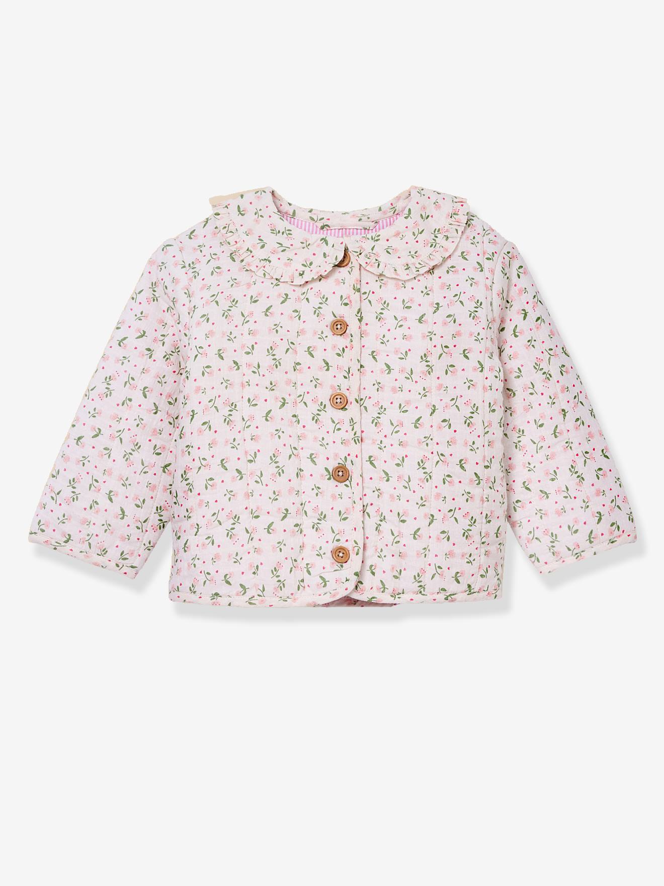 Veste imprimée bébé vert clair