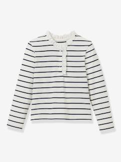 Tee-shirt rayé manches longues fille  - vertbaudet enfant