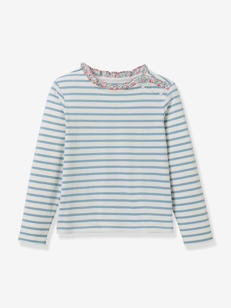 Fille-T-shirt, sous-pull-T-shirt-T-shirt manches longues marinière