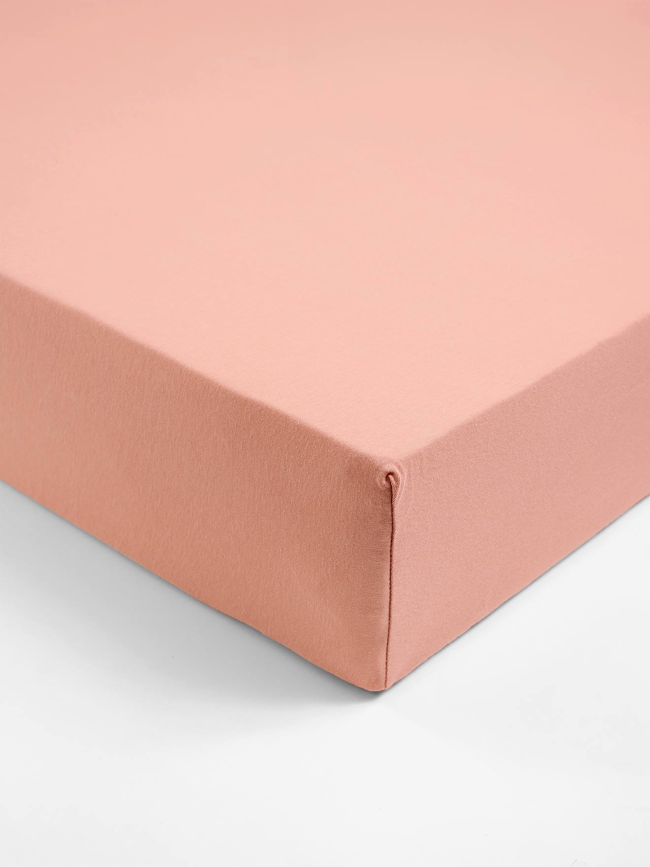 Drap-housse enfant en jersey extensible uni couleur vieux rose Drap-housse enfant en jersey extensible uni couleur vieux rose