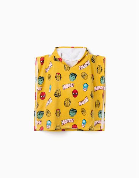 Garçon-Accessoires-Autres accessoires-Poncho de plage en coton à capuche et motif marvel