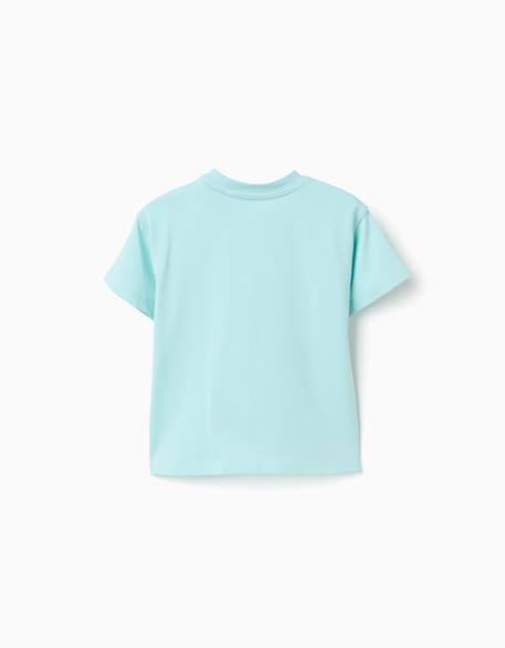 T-shirt en coton avec imprimé bluey et bingo Bleu clair 2 - vertbaudet enfant 