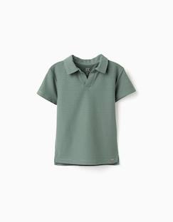 Garçon-T-shirt, polo, sous-pull-Polo en coton à jacquard