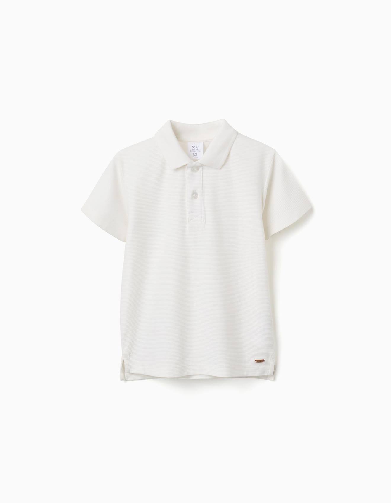Polo Ctel En Coton Blanc 12$