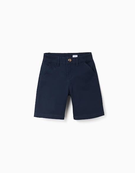 Garçon-Short chino midi en sergé avec poches
