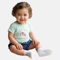 -Ensemble bébé fille t-shirt et short à motif