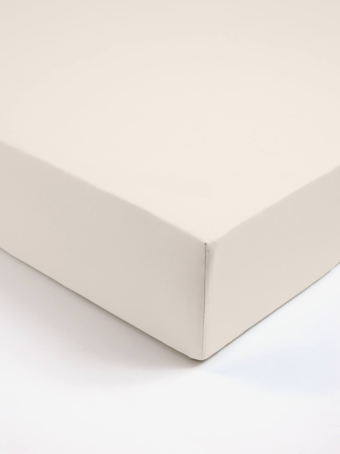 Drap-housse uni enfant ficelle