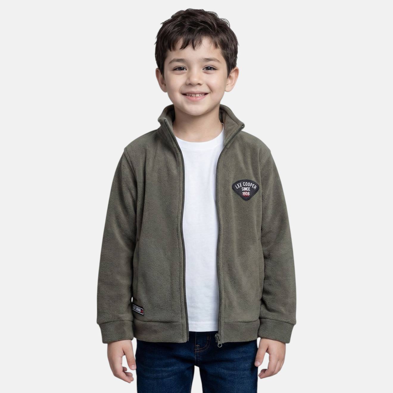 Veste Polaire Garçon Kaki Veste Polaire Garçon Kaki