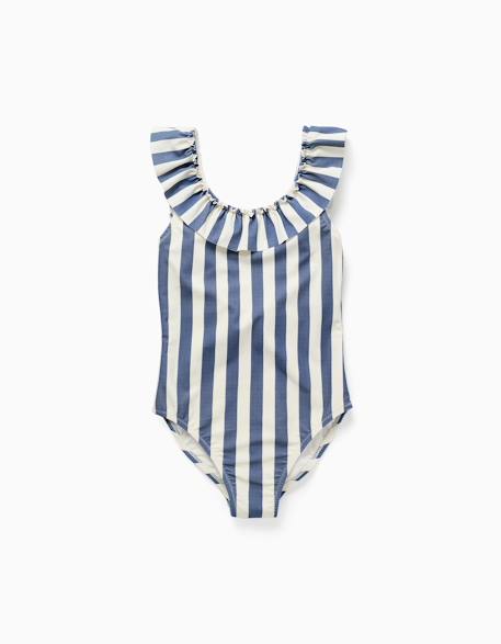 Maillot de bain à rayures avec volants you&me  - vertbaudet enfant