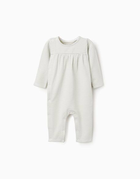 Bébé-Combinaison en coton peigné à rayures