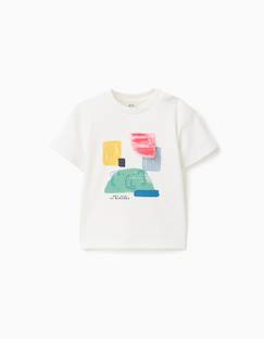 T-shirt en coton avec imprimé à l'avant d'art  - vertbaudet enfant