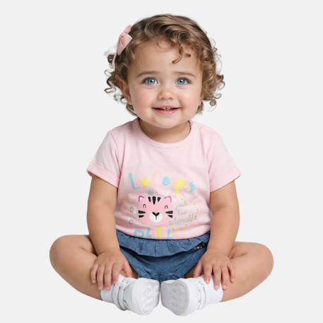 Bébé-Ensemble bébé fille t-shirt et short à motif