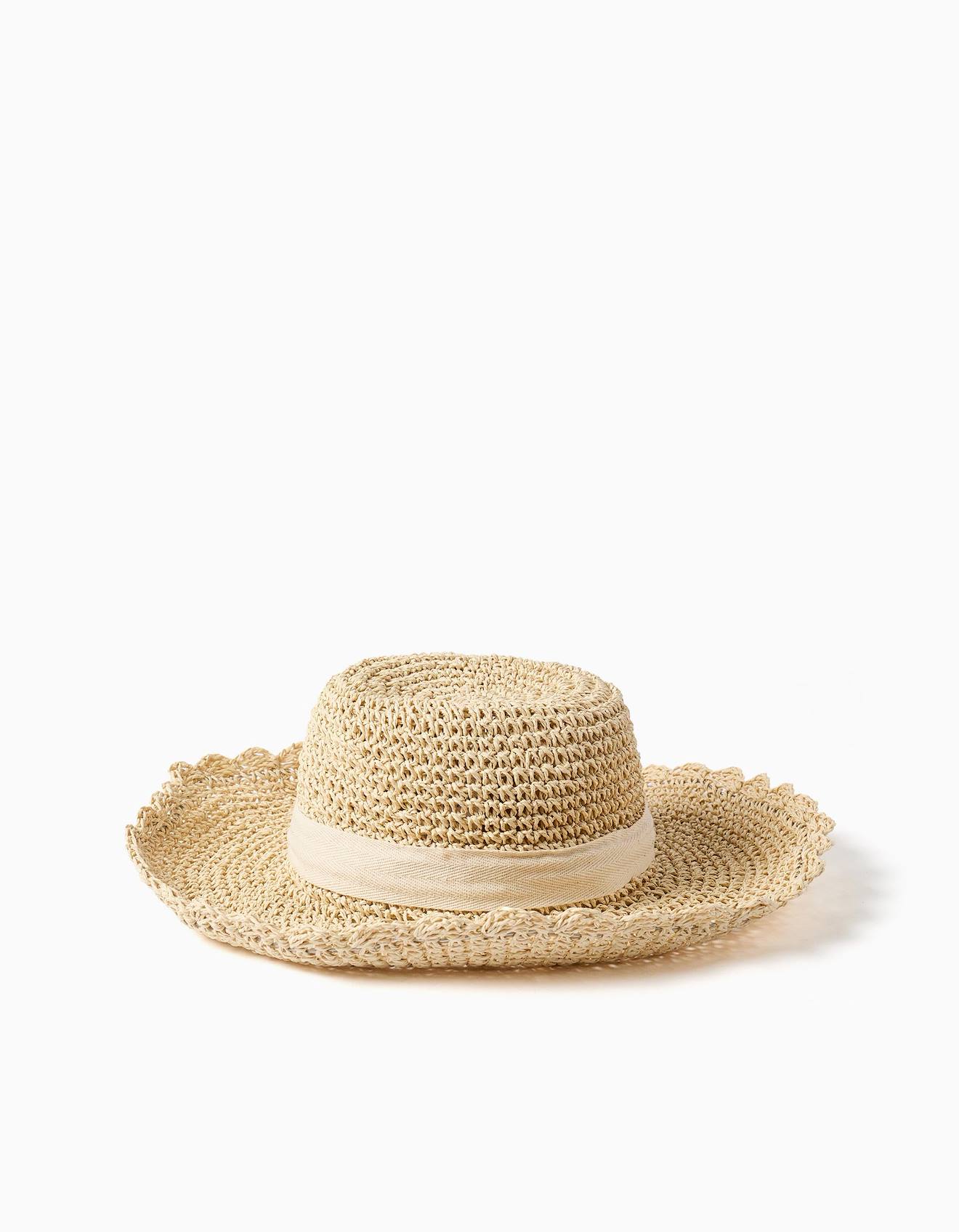 Chapeau De Paille Avec Nud Dcoratif Beige 17 €