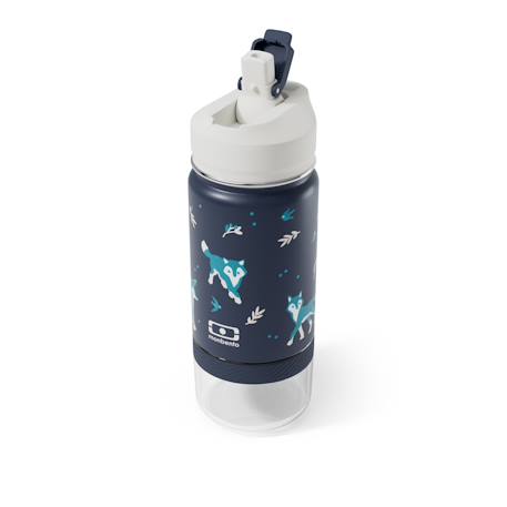 Garçon-Gourde isotherme 2 en 1 avec paille 300ml twisty
