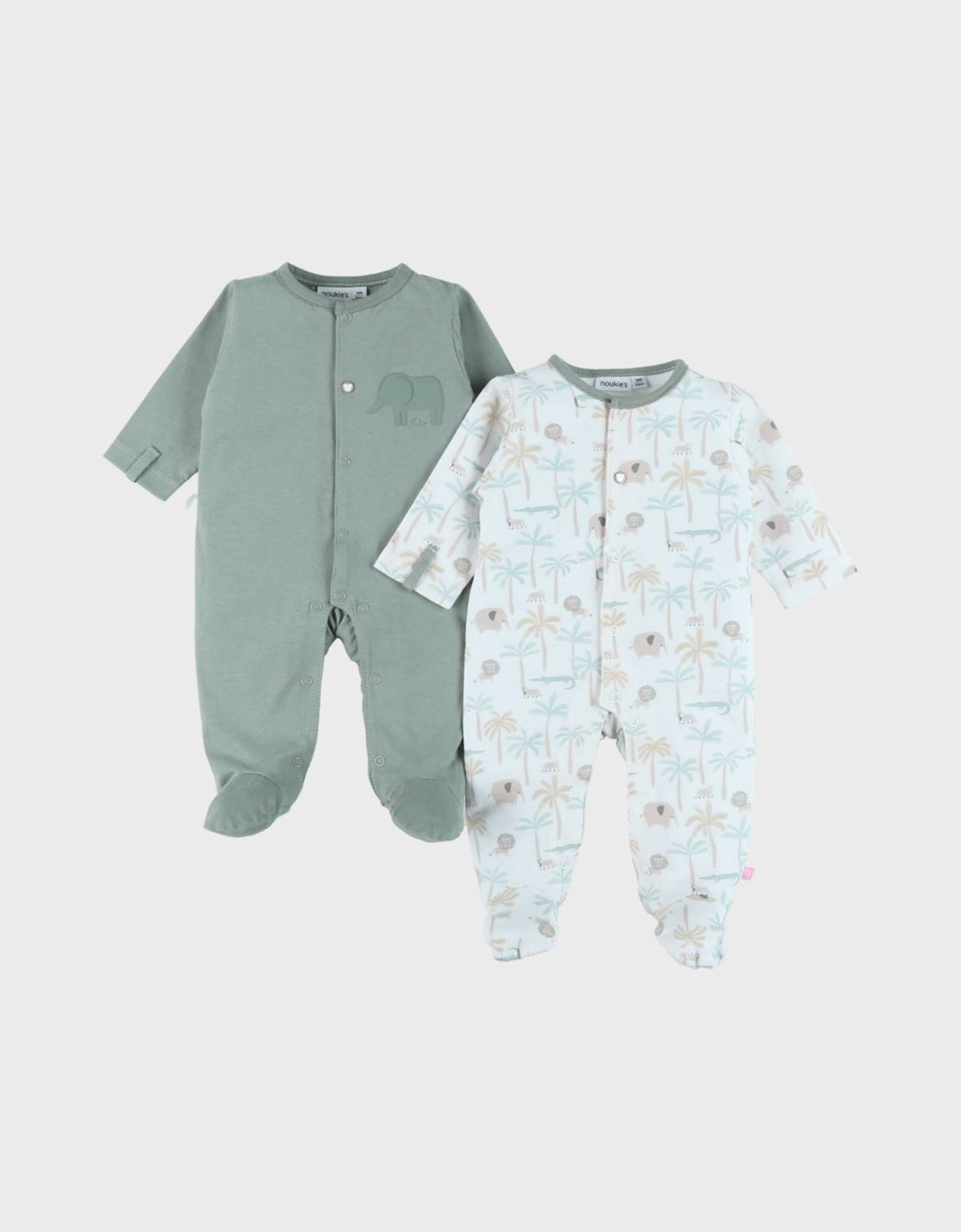 Lot De 2 Pyjamas Bb Velours Vert 40 €