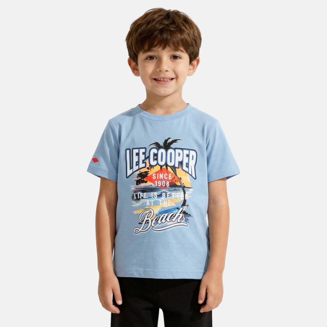 T-shirt Manches Courtes Garon Avec Motif Plage Bleu 8 €