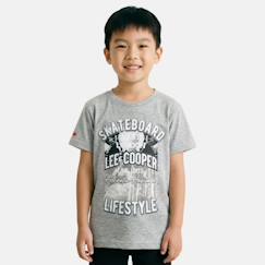 -T-shirt manches courtes garçon avec imprime skateboard