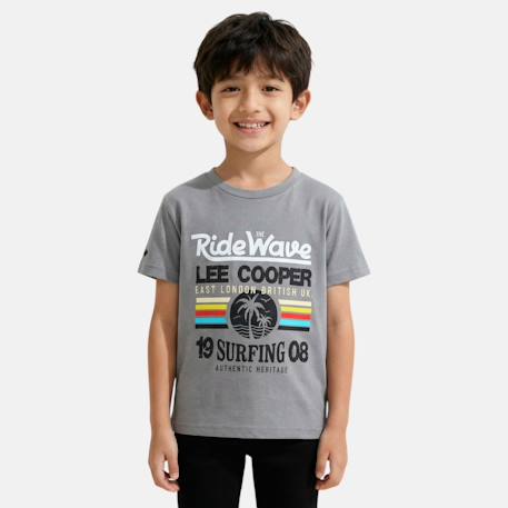 T-shirt manches courtes garçon avec imprime colore  - vertbaudet enfant