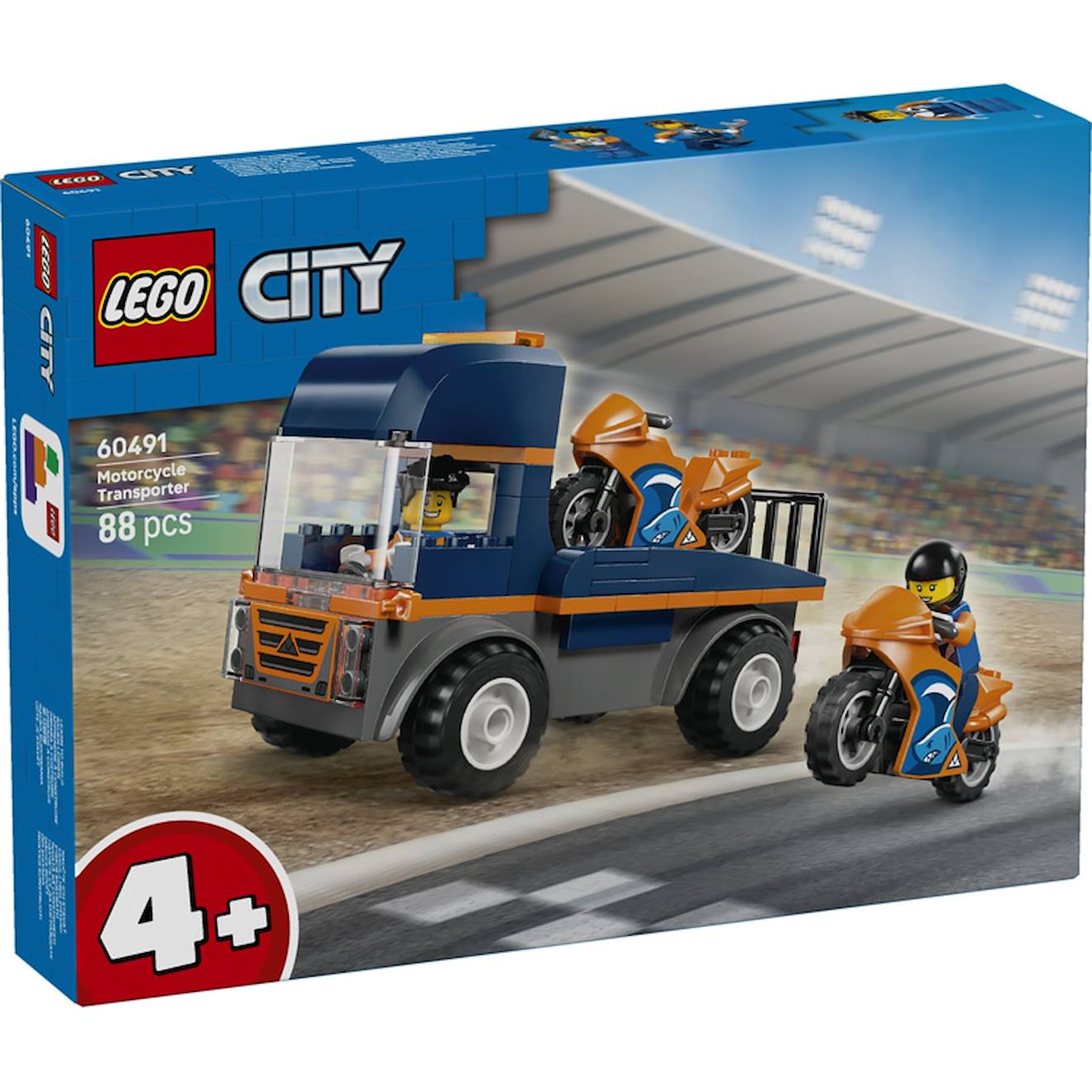Lego 60491 - transporteur de motos city multicolore