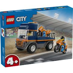 Jouet-Lego 60491 - transporteur de motos city