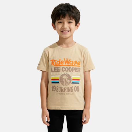 T-shirt manches courtes garçon avec imprime colore  - vertbaudet enfant