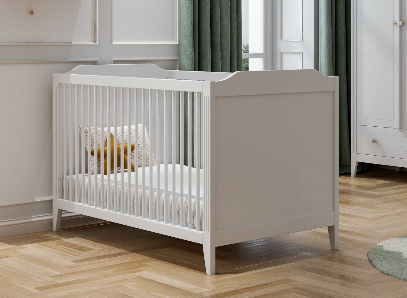 Lit Bébé Évolutif Héritage Blanc