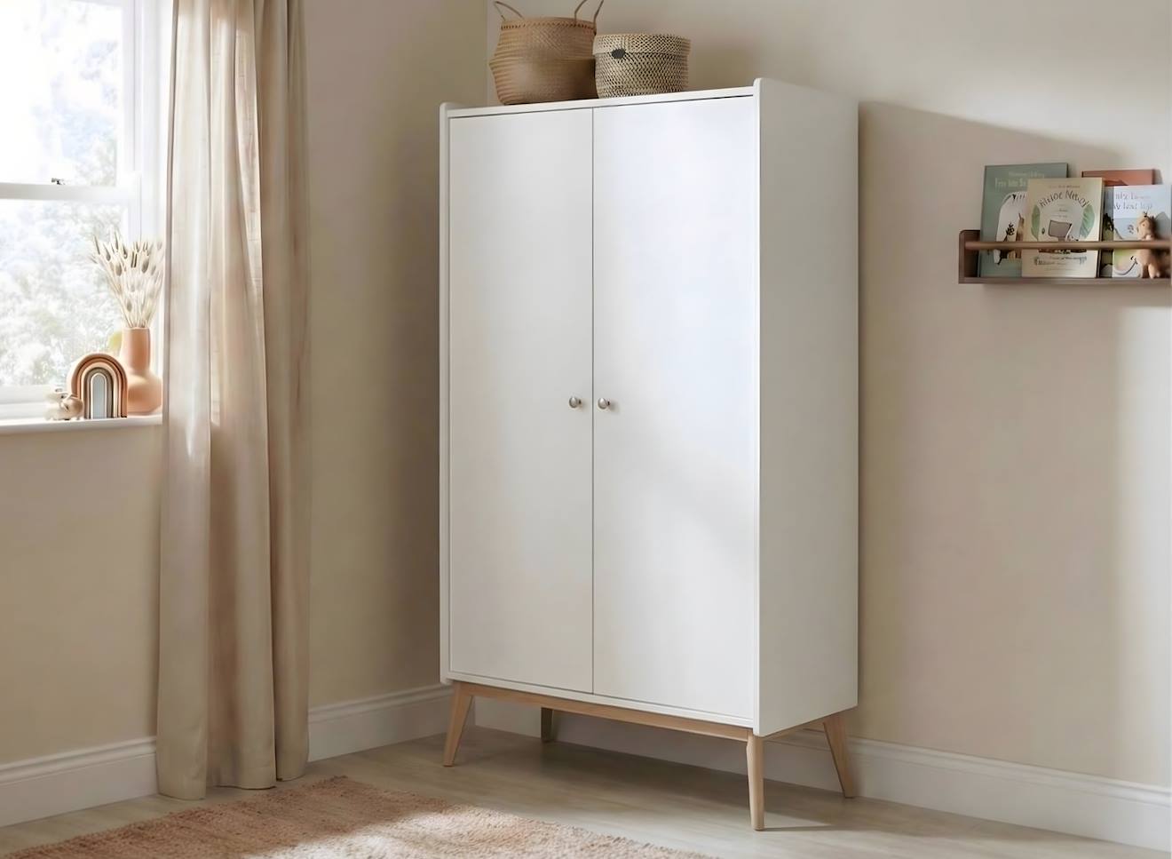 Armoire 2 Portes Gaïa Blanc