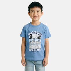 Garçon-T-shirt, polo, sous-pull-T-shirt manches courtes garçon avec imprime skateboard