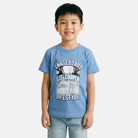 T-shirt manches courtes garçon avec imprime skateboard  - vertbaudet enfant