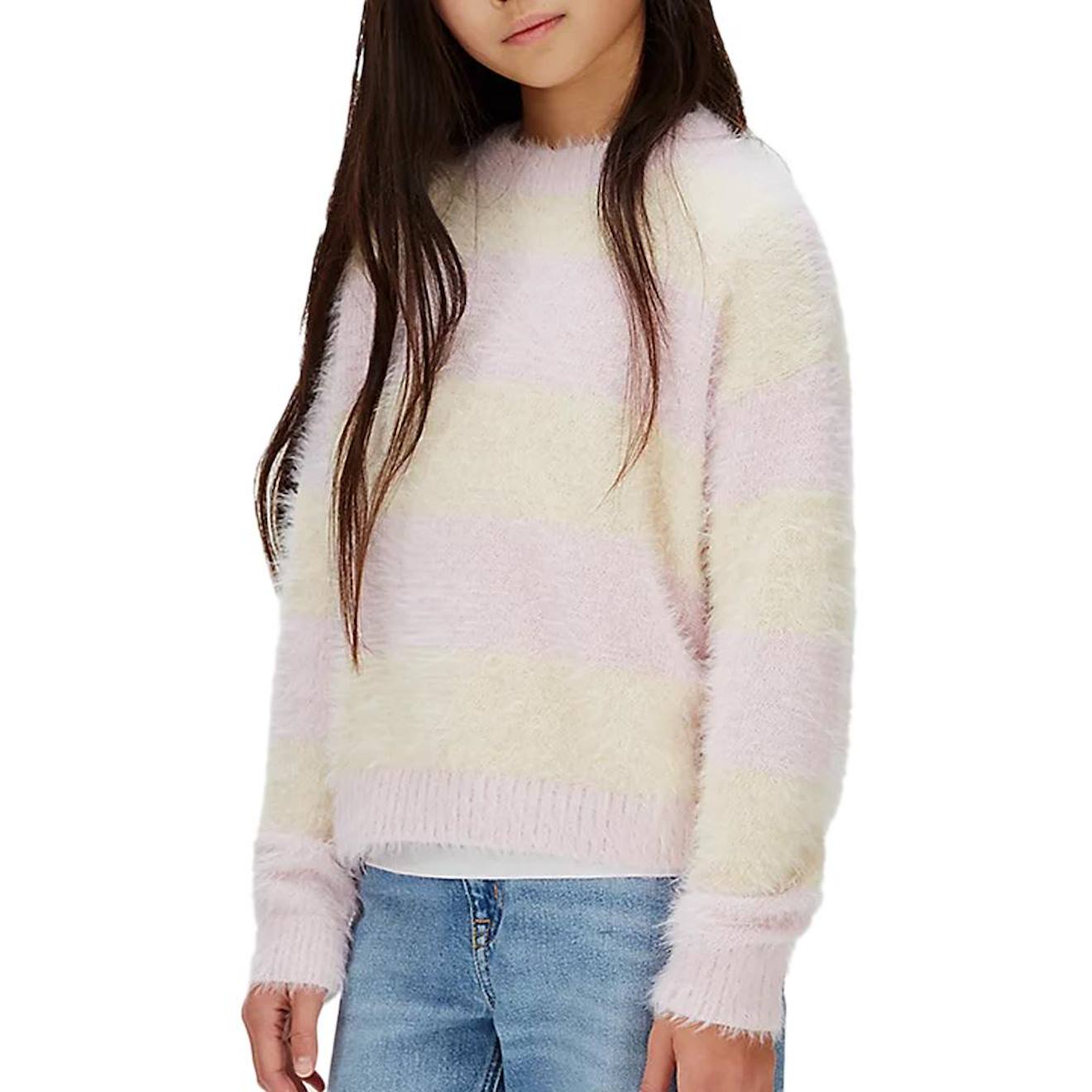 Pull Fille Ck Stripe Rose