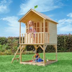 Jouet-Jeux de plein air-Maisonnette cabane sur pilotis colline bois fsc®