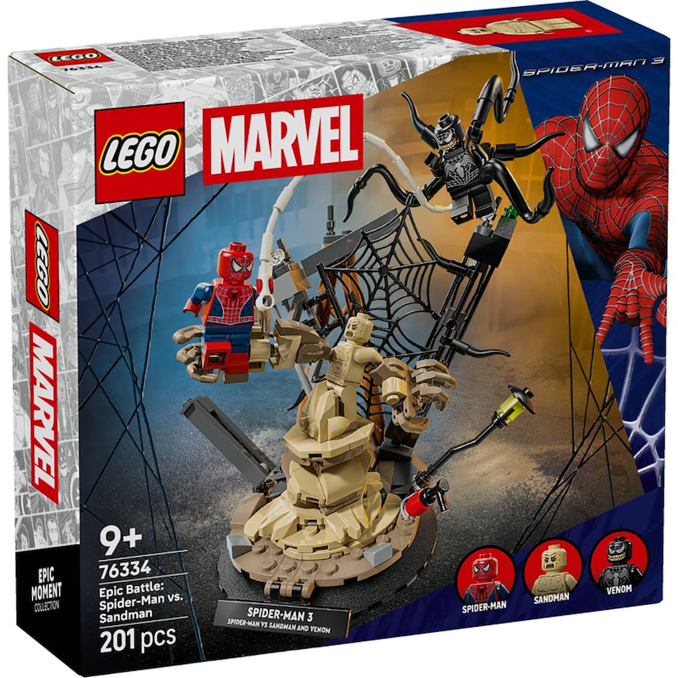 Lego 76334 - Combat Sandman Et Spiderman Multicolore