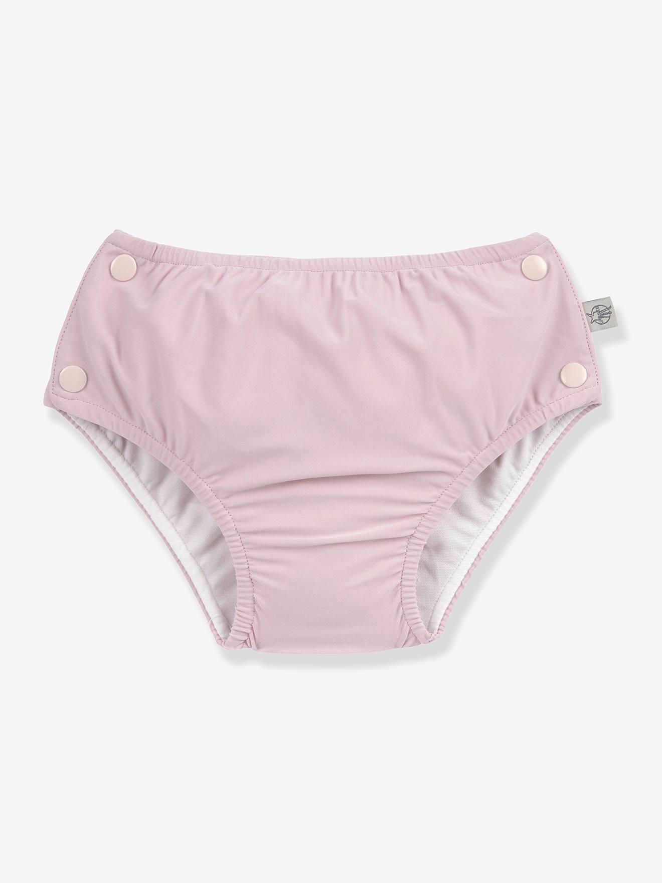 Maillot de bain réutilisable bébé rose