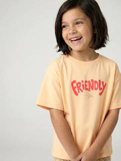 -T-shirt fille imprimé manches courtes 
